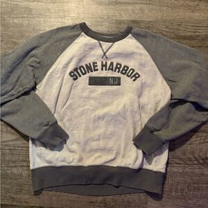 Grey and White New Jersey Champion Crew Neck
